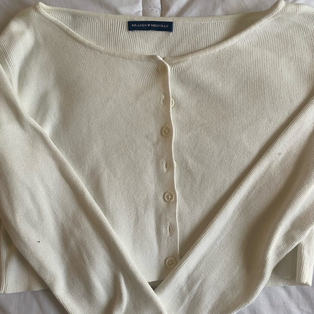 Brandy Melville white Cardigan